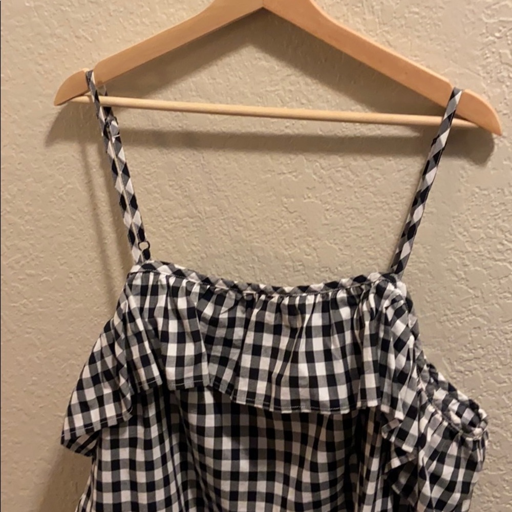 Checked Ruffled Tank ✨ Plus Size - Picture 2 of 4